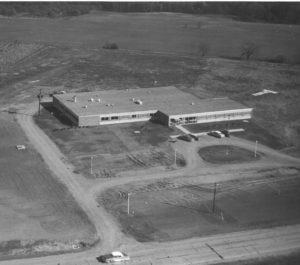 Aerial View of Community Hospital in 1960