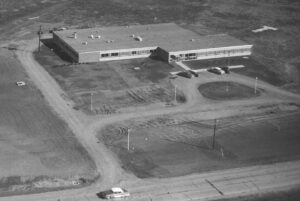 Aerial View of Community Hospital in 1960