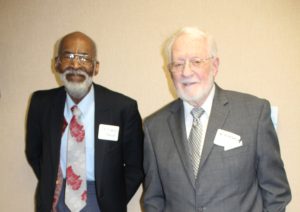 Full Circle: Merle B. Haney, MD and Carlos B. Gayles, MD. These doctors worked at the Community Hospital and continue to support 4CCF today.