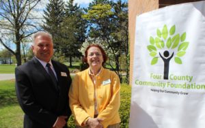 John Brzozowski and President/CEO Janet Bauer