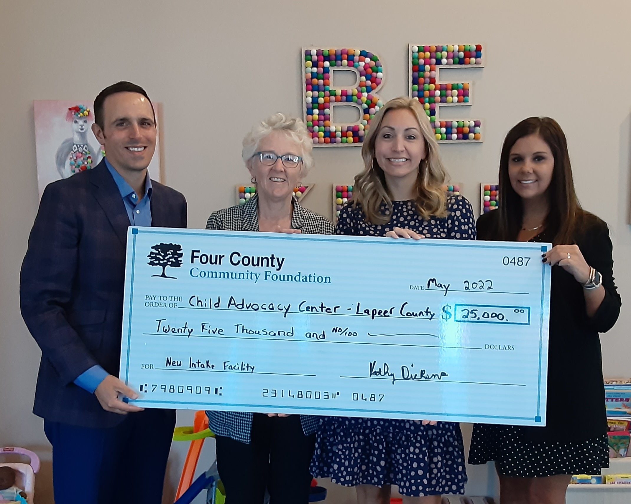 Foundation gifts $25,000 toward new Child Advocacy Center facility