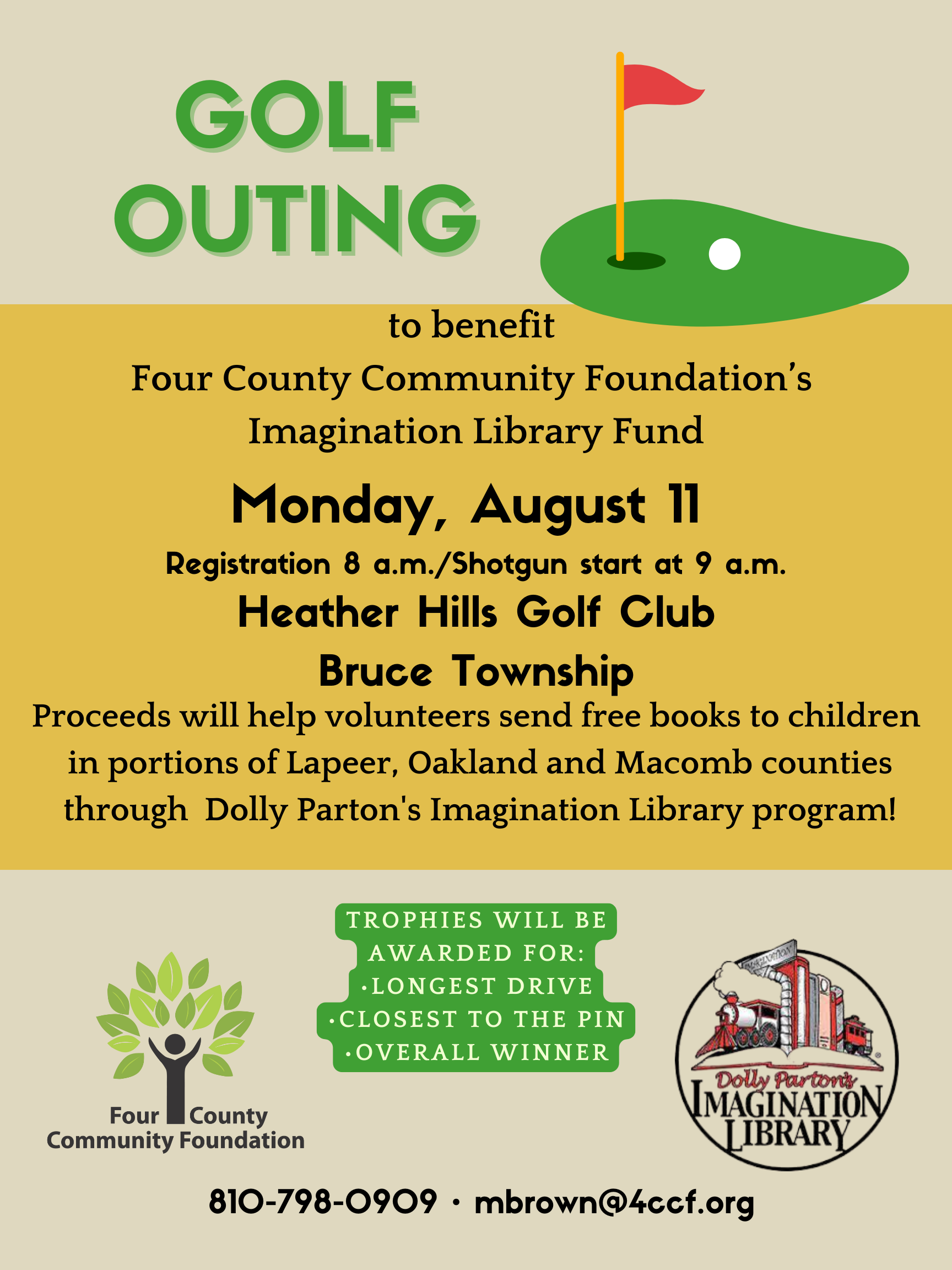 2025 IG Library Golf Outing flyer page 1
